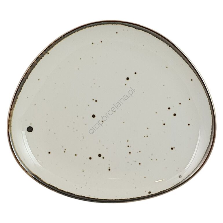 COTTAGE CREAM talerz płytki 26 x 29,5 cm AQUA - Alumina Bogucice