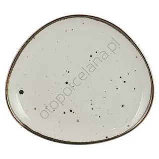 COTTAGE CREAM talerz płytki 26 x 29,5 cm AQUA - Alumina Bogucice