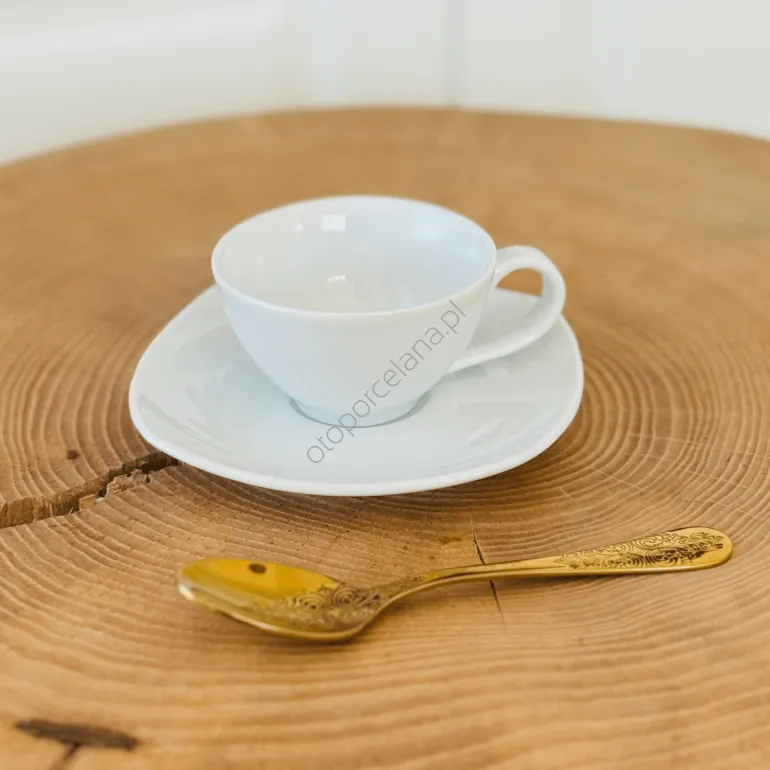 ELITE WHITE filiżanka z spodkiem espresso
