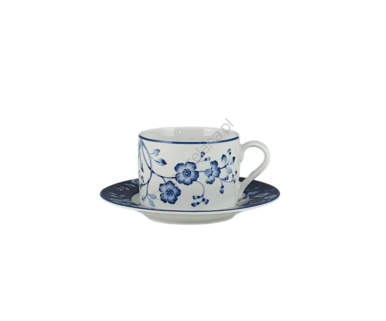 EVIA BLUE filiżanka 0,22/spodek 15 cm - Bogucice