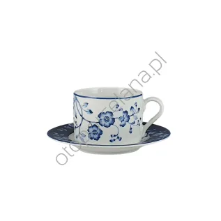 EVIA BLUE filiżanka 0,22/spodek 15 cm - Bogucice