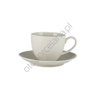 GRANITE COOL WHITE FILIŻANKA ZE SPODKIEM 300 ml - Alumina Bogucice