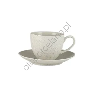 GRANITE COOL WHITE FILIŻANKA ZE SPODKIEM 300 ml - Alumina Bogucice