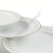 IRYDA PLATIN komplet talerza 6 osobowy/ 18 sztuk AP101 - 2