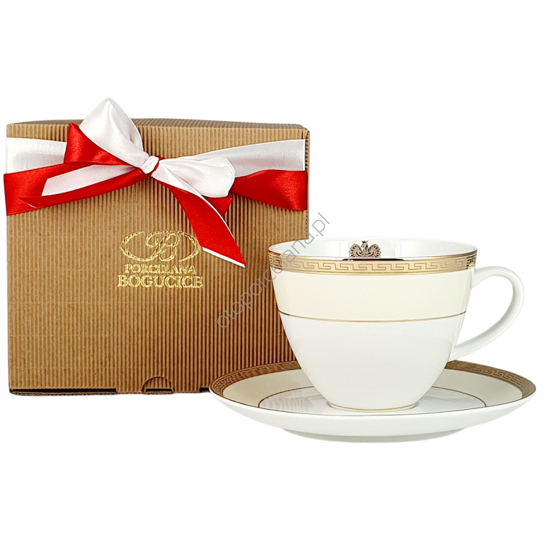 DOMENICO Z ORŁEM filiżanka jumbo z spodkiem 450 ml