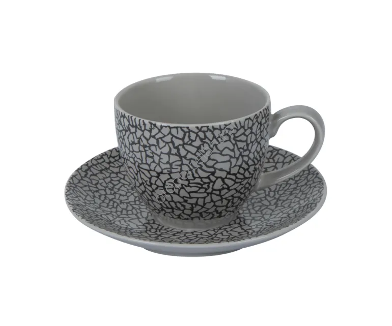 ZINA GREY NIGHT FILIŻANKA Z SPODKIEM 300 ml - Alumina Bogucice