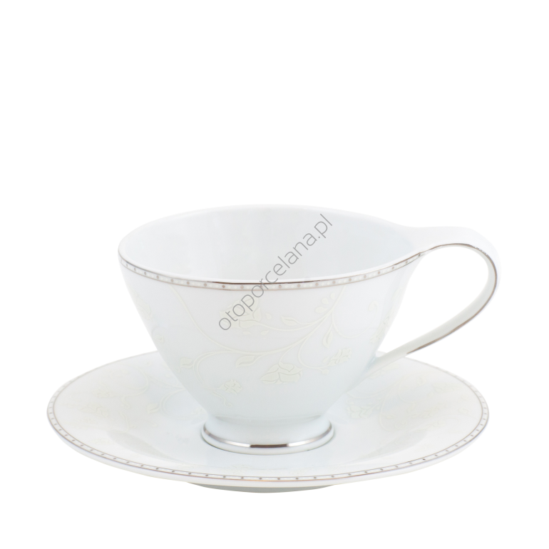 JULIA PLATIN filiżanka Jumbo ze spodkiem 400 ml