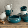 NOSTALGIA LAZUR SALATERKA ORGANIC 16 cm - Alumina Bogucice - 2