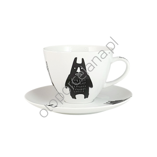 BEBOK filiżanka ze spodkiem jumbo skośne