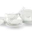GAMMA WHITE PLUS serwis obiadowy 12 osobowy/ 45 sztuk. - 3