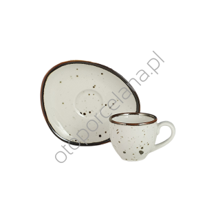 COTTAGE CREAM FILIŻANKA Z SPODKIEM ESPRESSO AQUA 80 ml - Alumina Bogucice