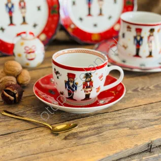 CICHA NOC new filiżanka ze spodkiem cappuccino AP105 340 ml
