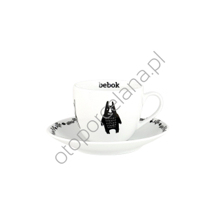 BEBOK filiżanka ze spodkiem AP105 Linea