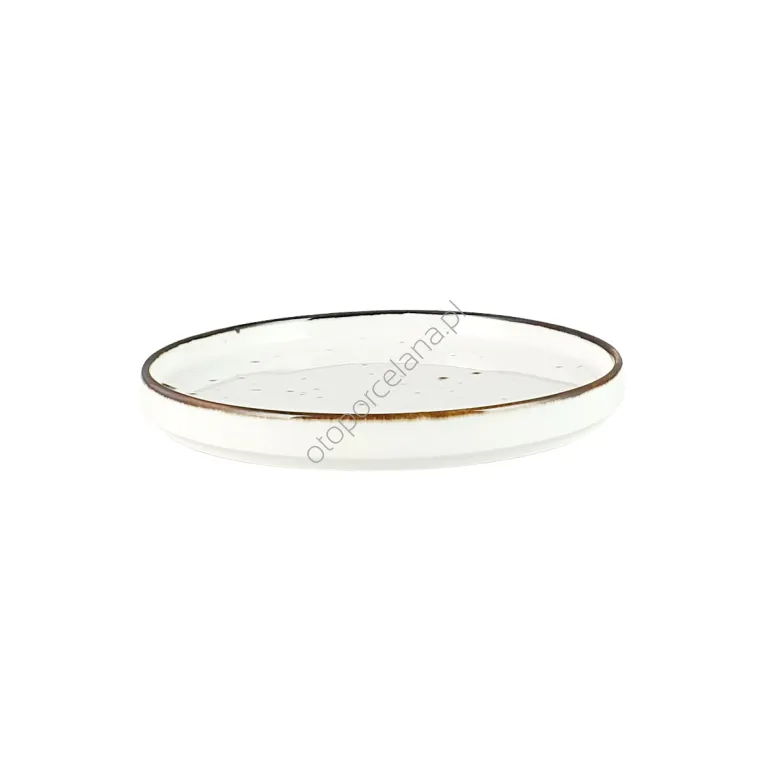 COTTAGE WHITE talerz deserowy  BASIC 18 cm - Alumina Bogucice
