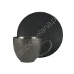 TERREA BLACK FILIŻANKA ZE SPODKIEM 300 ml - Alumina Bogucice - 4