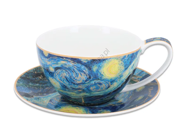 V.VAN GOGH filiżanka ze spodkiem, GWIAŹDZISTA NOC 360 ml