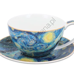 V.VAN GOGH filiżanka ze spodkiem, GWIAŹDZISTA NOC 360 ml