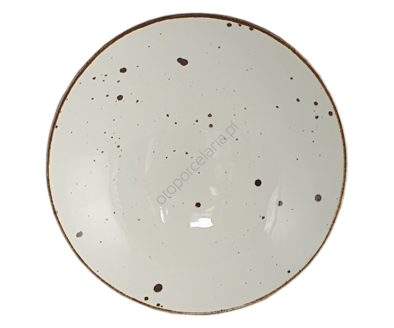 COTTAGE CREAM TALERZ GŁĘBOKI 22 cm   - Alumina Bogucice