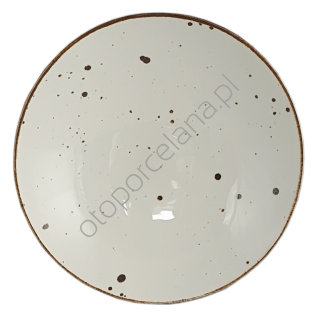 COTTAGE CREAM TALERZ GŁĘBOKI 22 cm   - Alumina Bogucice
