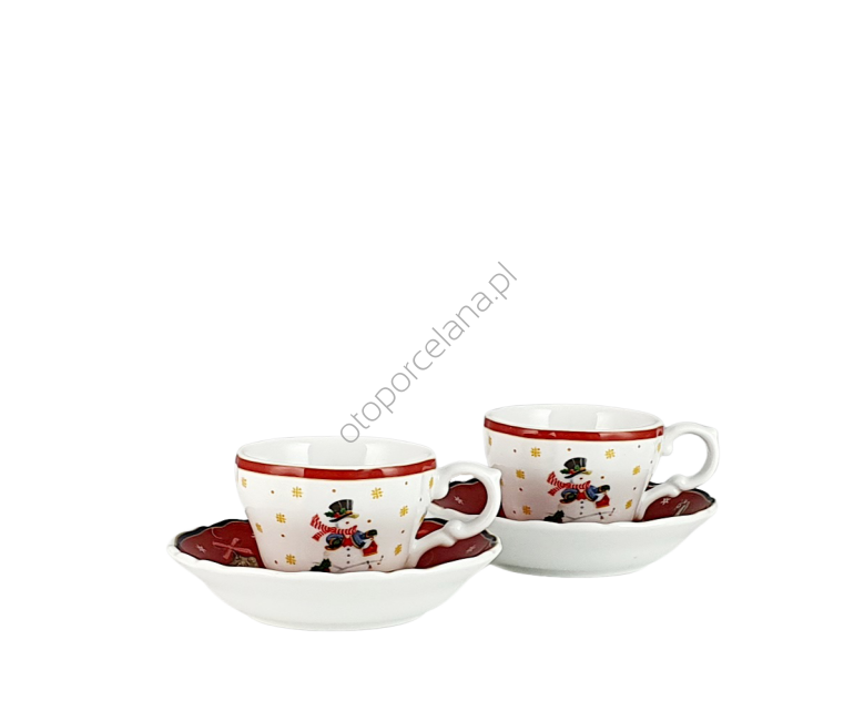 CICHA NOC zestaw 2 filiżanek ze spodkiem espresso 100 ml