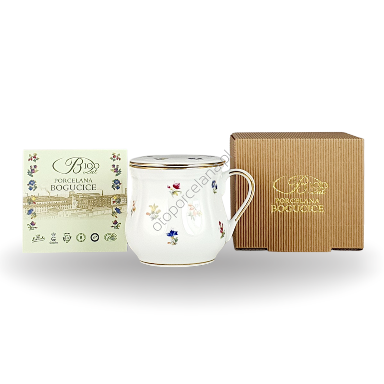 FLORA - SZOLKA, KUBEK  Z POKRYWKĄ 350 ml