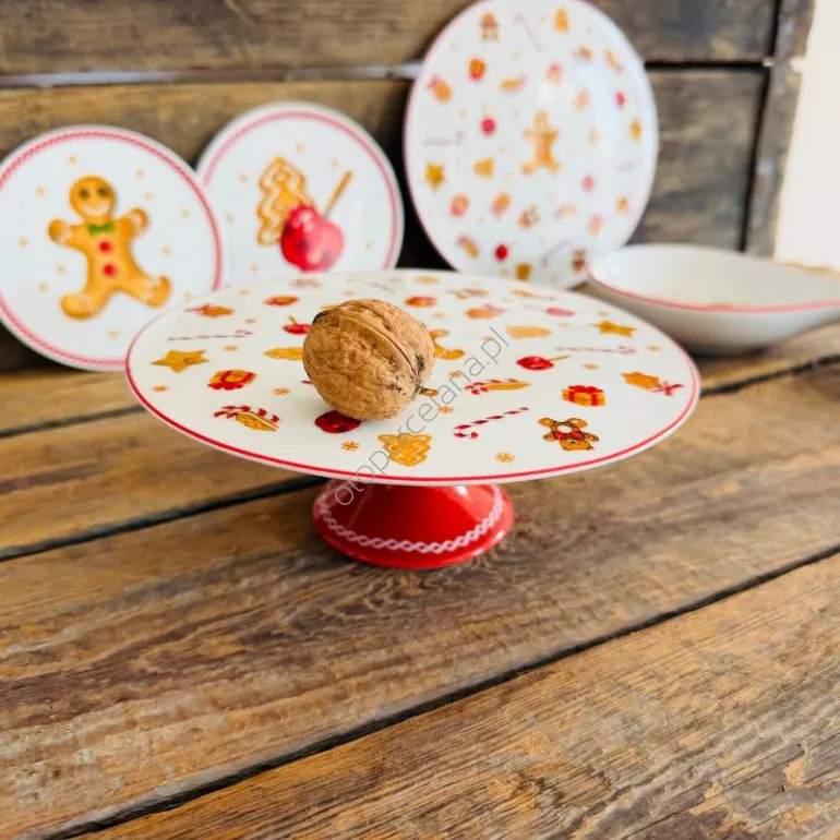 SWEET patera na ciasto na nóżce 18 cm - mała