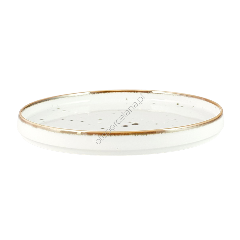 COTTAGE WHITE talerz płytki  BASIC 25 cm - Alumina Bogucice