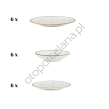 COTTAGE WHITE KOMPLET TALERZY 6 os. 18 el. - Alumina Bogucice - 2