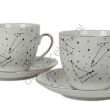 ZODIAK WHITE zestaw 2 filiżanek ze spodkiem PS25 - 4