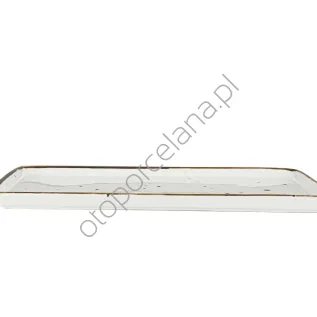 COTTAGE WHITE PÓŁMISEK PROSTOKATNY 38 cm - Alumina Bogucice