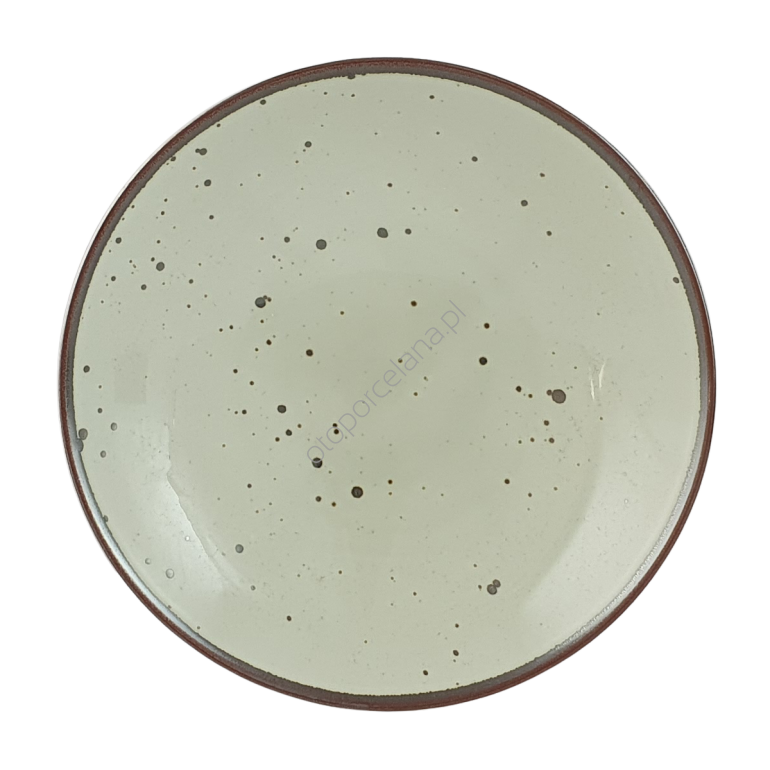 COTTAGE GREEN TEA TALERZ GŁĘBOKI 22 cm   - Alumina Bogucice