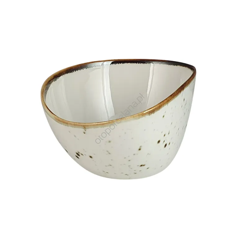COTTAGE CREAM salaterka 20 x 16,5 cm AQUA - Alumina Bogucice