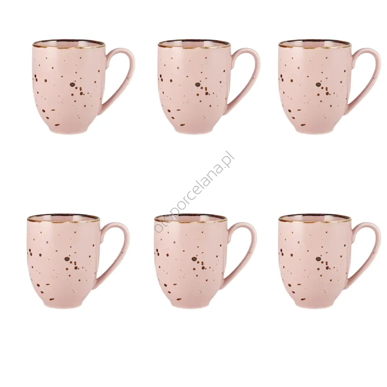 COTTAGE PINK ZESTAW KUBEK 6 szt. - Alumina Bogucice