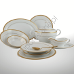 GEOS GOLD serwis obiadowy 6 osobowy/ 25 sztuk - 2