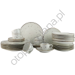 COTTAGE WHITE komplet talerza z filiżanką 300 ml 6 os. 30 el.- Alumina Bogucice - 2