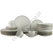 COTTAGE WHITE komplet talerza z filiżanką 300 ml 6 os. 30 el.- Alumina Bogucice - 2