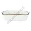 COTTAGE WHITE półmisek prostokątny/ zapiekanka 28 x 24 - Alumina Bogucice - 2