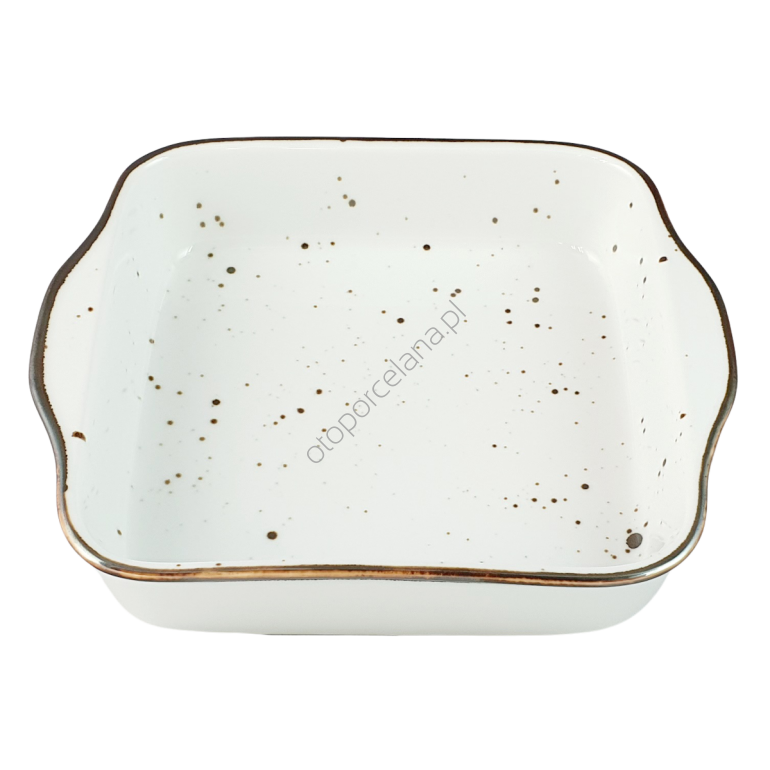 COTTAGE WHITE półmisek prostokątny/ zapiekanka 28 x 24 - Alumina Bogucice