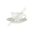 MINOS GOLD filiżanka ze spodkiem AC162 200 ml - 2