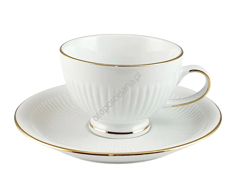 MINOS GOLD filiżanka ze spodkiem AC162 200 ml