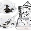 Kpl. 2 filiżanek ze spodkami - KOTY 250 ml - 3