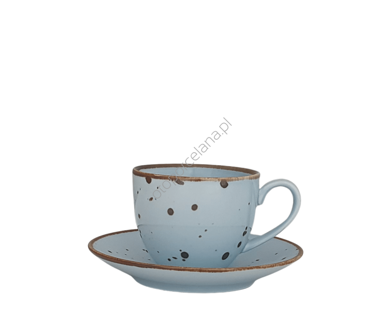 COTTAGE SKY FILIŻANKA ZE SPODKIEM 300 ml - Alumina Bogucice