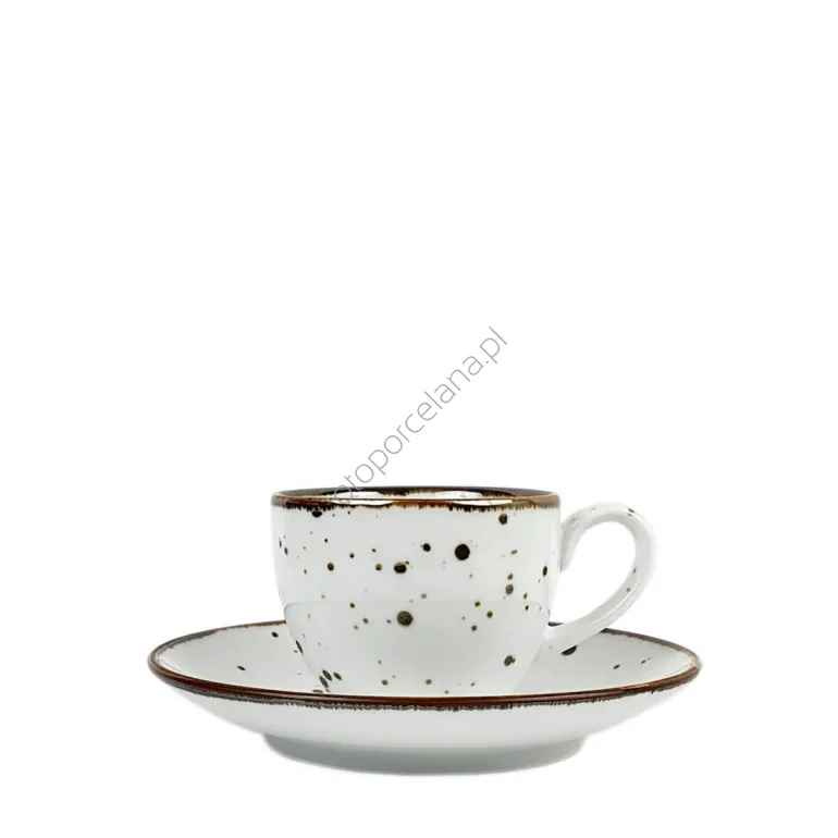 COTTAGE WHITE FILIŻANKA ZE SPODKIEM 300 ml - Alumina Bogucice