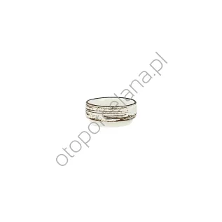 NOSTALGIA WHITE pojemnik na masło 6 cm - Alumina Bogucice