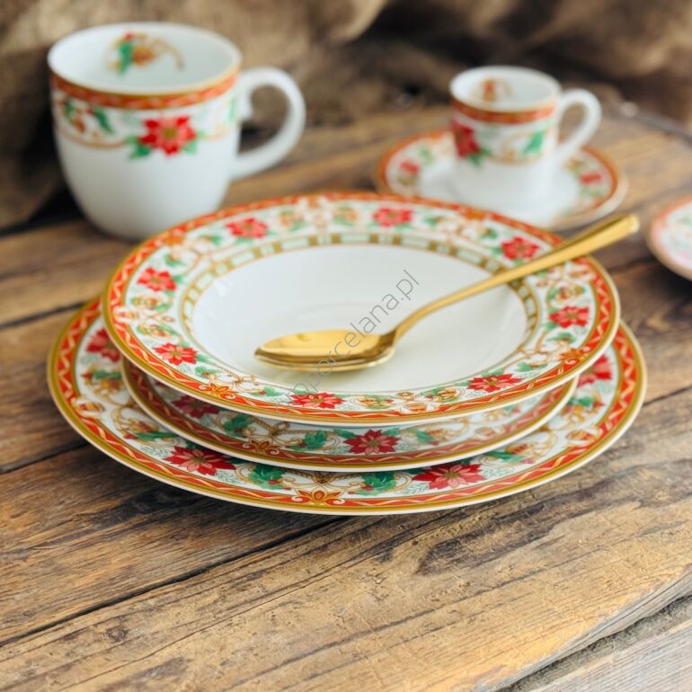 BUONA NATALE zestaw 3 talerzy