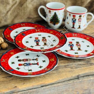 CICHA NOC new zestaw 4 tal. deserowych red