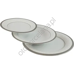 GEOS PLATIN komplet talerzy 6/18 szt.