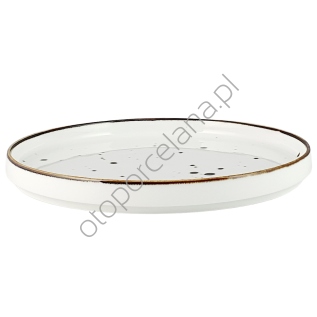 COTTAGE WHITE talerz płytki  BASIC 28 cm - Alumina Bogucice