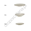 COTTAGE CREAM KOMPLET TALERZY 6 os. 18 el. - Alumina Bogucice - 2