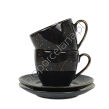 ZODIAK BLACK zestaw 2 filiżanek ze spodkiem PS25 - 2